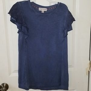 Cute Summer Knox Rose Flutter Sleeveless Top